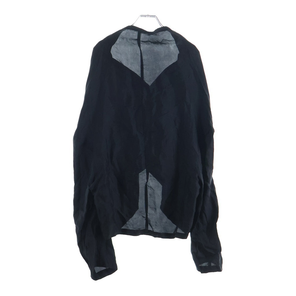 COMME des GARCONS(コムデギャルソン) 23SS AD2022 変形 キュプラ クロップド 長袖 トップス ブラック レディース RK-B010