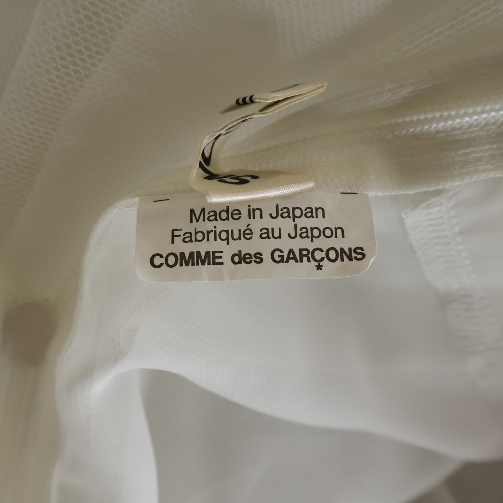 COMME des GARCONS(コムデギャルソン) 22SS AD2021 シアー オーガンジー レイヤード 半袖Tシャツ トップス ホワイト レディース GI-B012