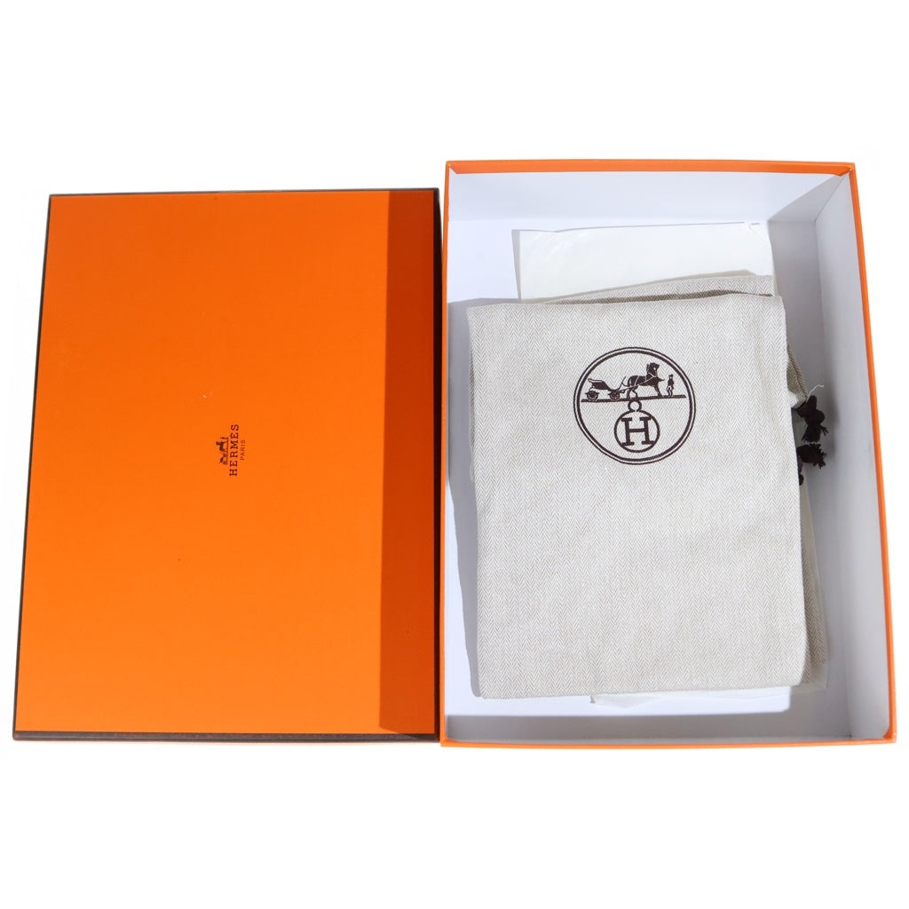 HERMES(エルメス) オラン Hロゴ フラットサンダル シューズ ブラウン レディース