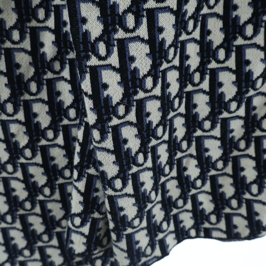 Christian Dior MONSIEUR(クリスチャンディオールムッシュ) オブリーク コットンジャカード オーバーシャツ ネイビー #XS レディース