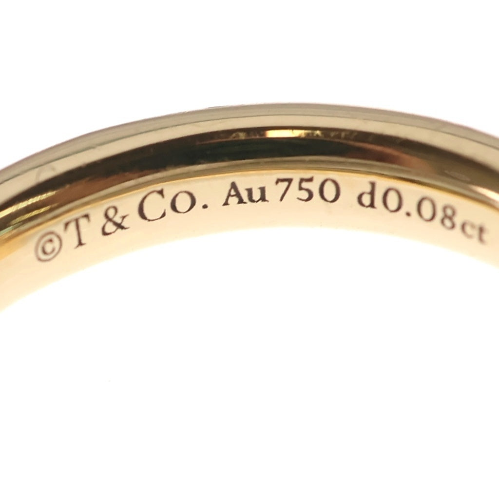 TIFFANY & Co.(ティファニー) Tワン ナロー ダイヤ リング Au750 K18 PG ピンクゴールド 0.08ct レディース