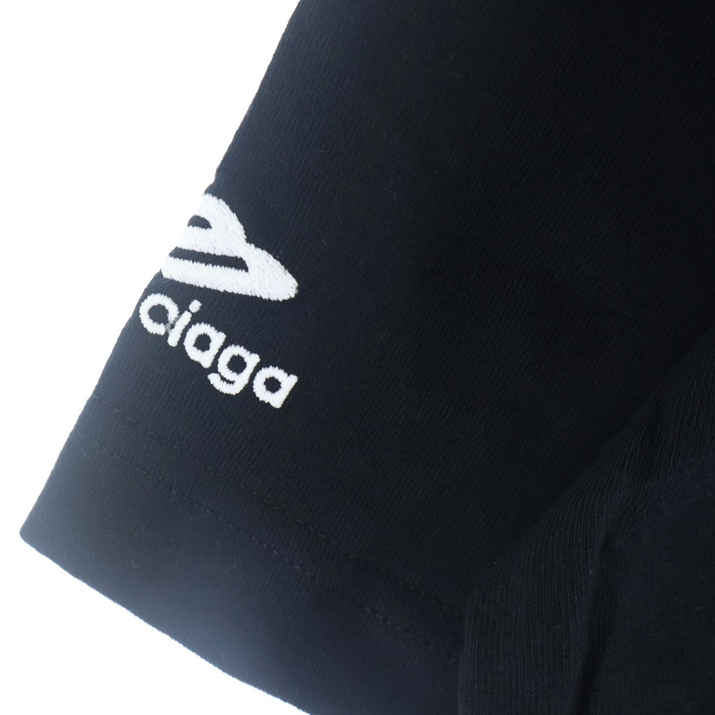 BALENCIAGA(バレンシアガ) SKI ロゴプリント クルーネック 半袖シャツ ブラック #M