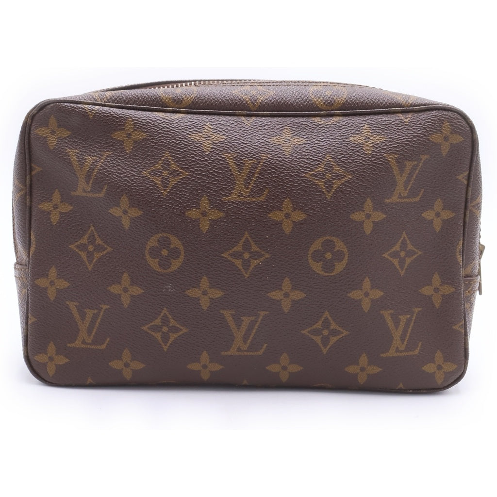 LOUIS VUITTON(ルイヴィトン) モノグラム トゥルーストワレット23 セカンドバッグ ポーチ 収納 ブラウン レザー×PVC M47524 ゴールド金具 レディース