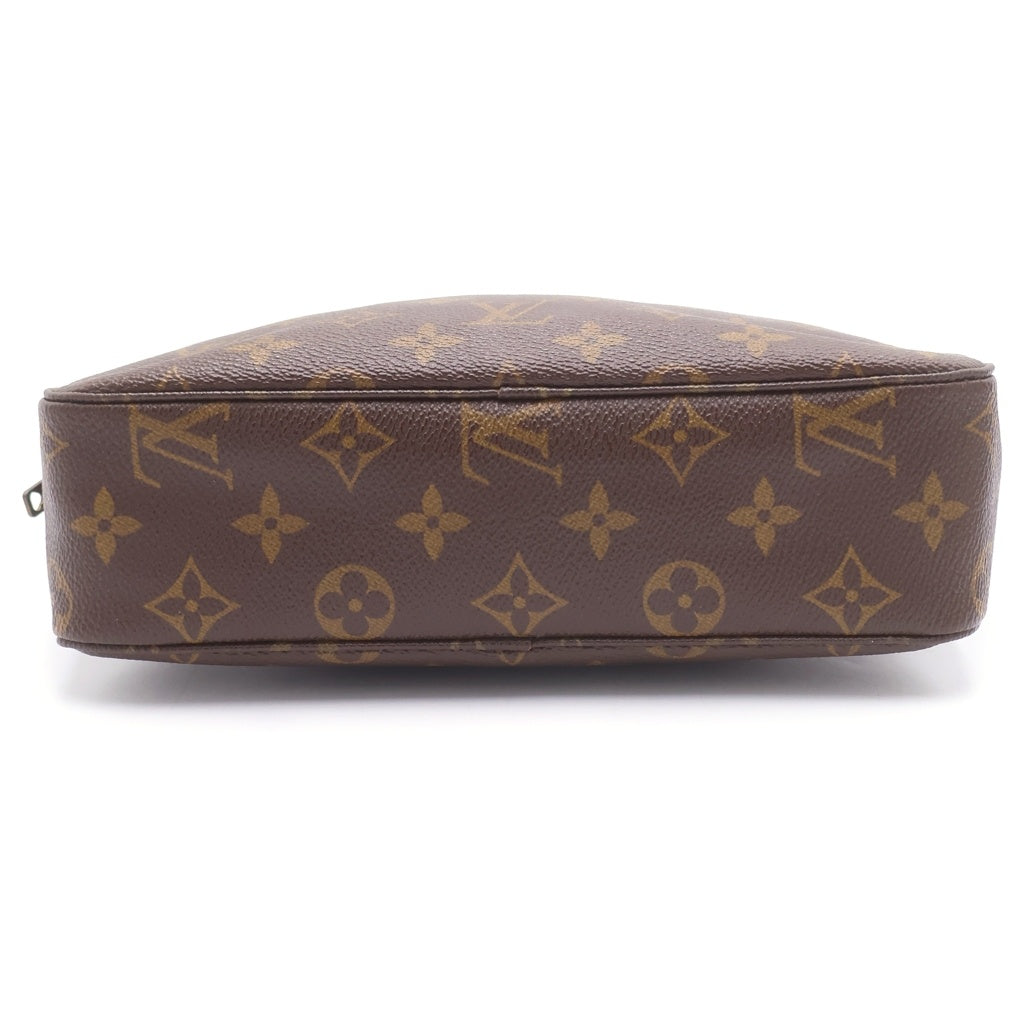 LOUIS VUITTON(ルイヴィトン) モノグラム トゥルーストワレット23 セカンドバッグ ポーチ 収納 ブラウン レザー×PVC M47524 ゴールド金具 レディース