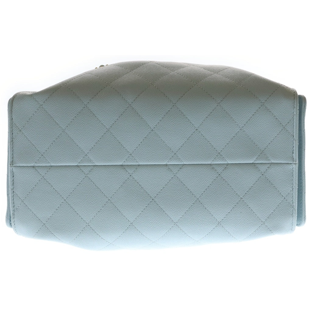 CHANEL(シャネル) シャネル25 スモール ワンショルダーバッグ チェーンバッグ ライトブルー キャビアスキン AS5293 ゴールド金具 レディース
