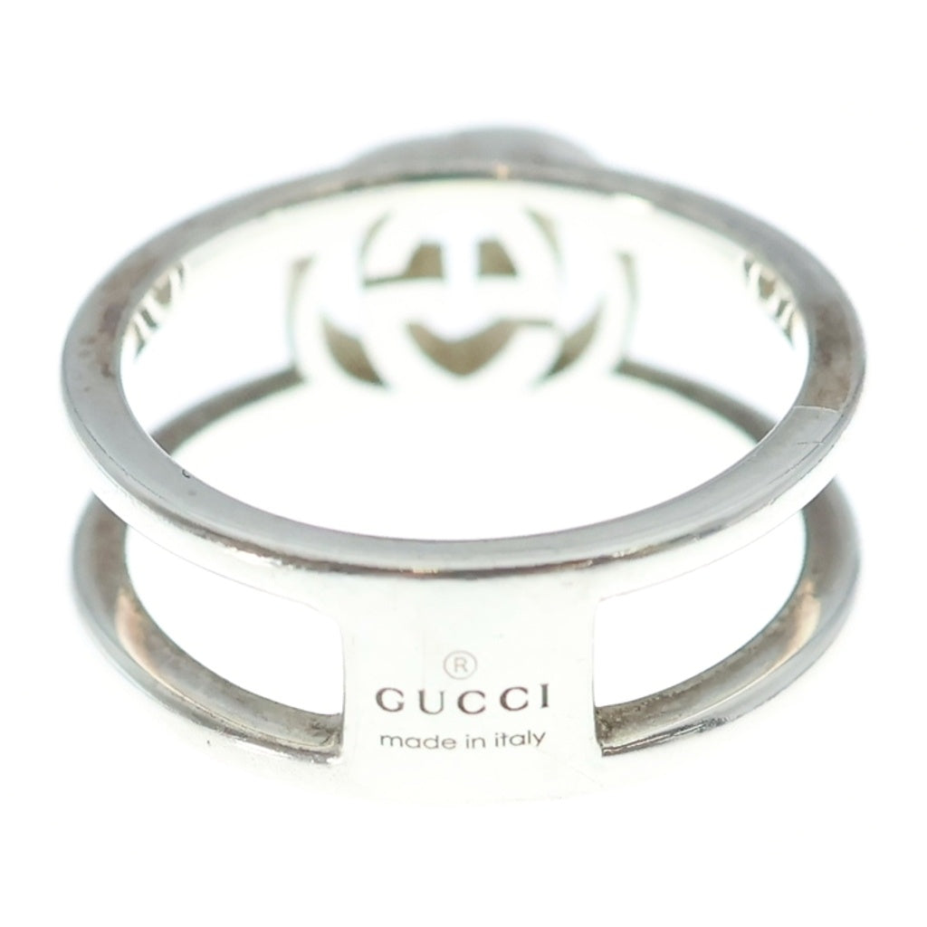 GUCCI(グッチ) GGインターロッキング リング ロゴ Ag925 シルバー レディース