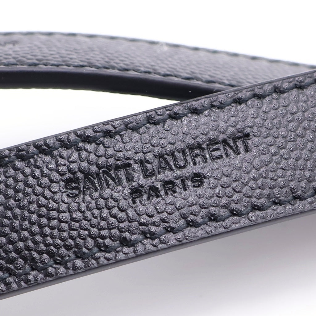 YVES SAINT LAURENT(イヴサンローラン) エンヴェロップ ミディアム チェーンショルダーバッグ ブラック キャビア 600185 ゴールド金具 レディース