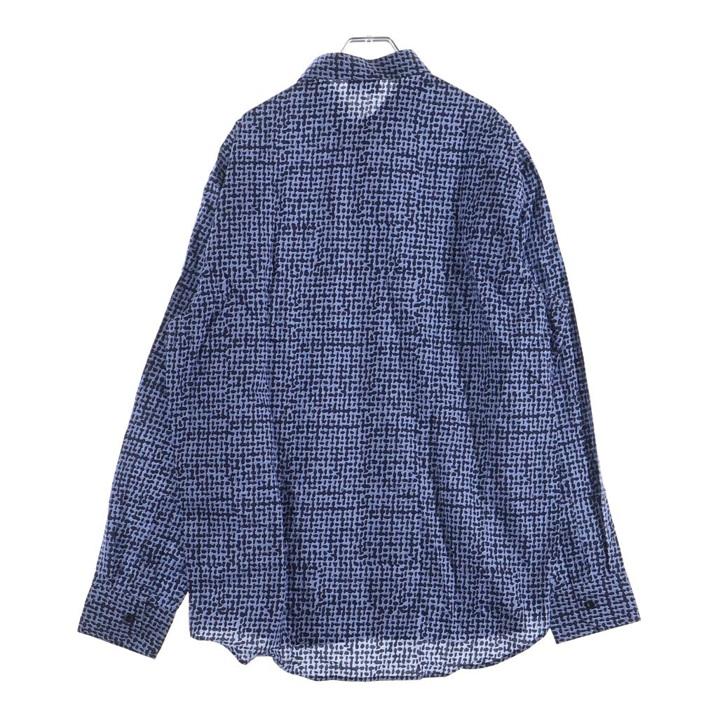 Brioni(ブリオーニ) 長袖シャツ 総柄 ブルーパープル #XL SCCS0L PA021