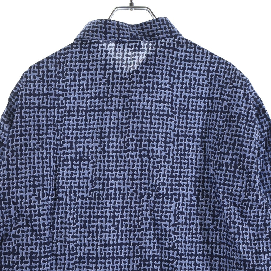 Brioni(ブリオーニ) 長袖シャツ 総柄 ブルーパープル #XL SCCS0L PA021