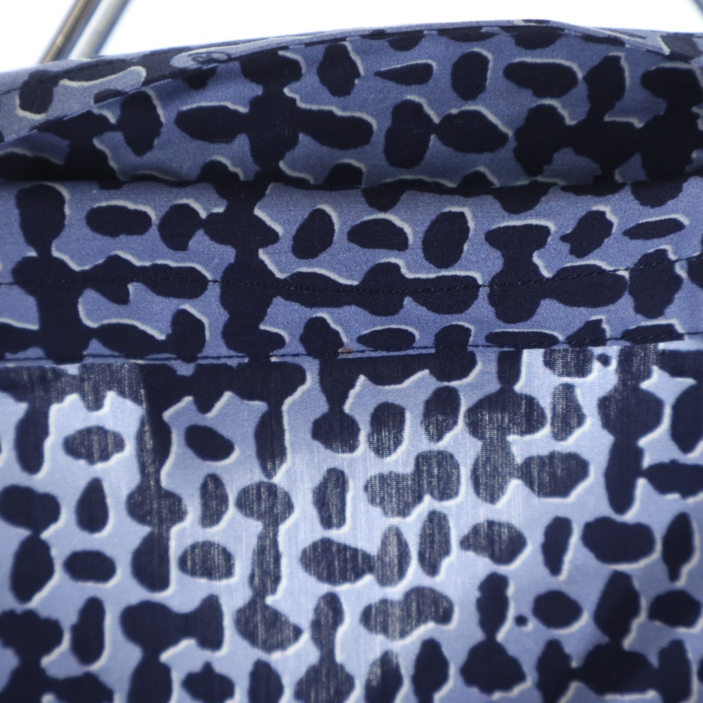 Brioni(ブリオーニ) 長袖シャツ 総柄 ブルーパープル #XL SCCS0L PA021