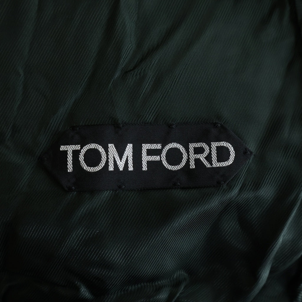 TOM FORD(トムフォード) ベロアジップパーカー フーディー グリーン #52 TFO562