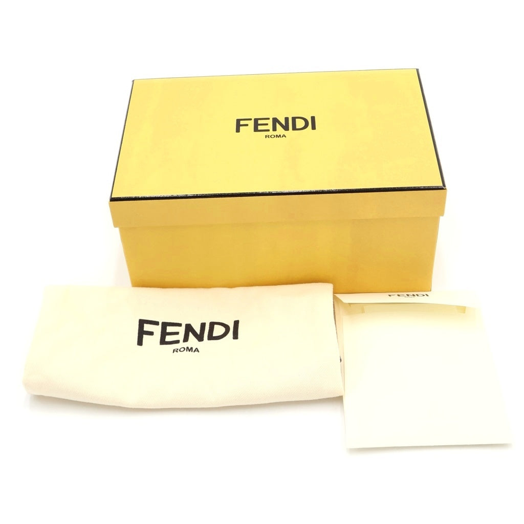 FENDI(フェンディ) フルーツ パイナップルチャーム バッグチャーム キーホルダー オレンジ ファー シルバー金具 レディース
