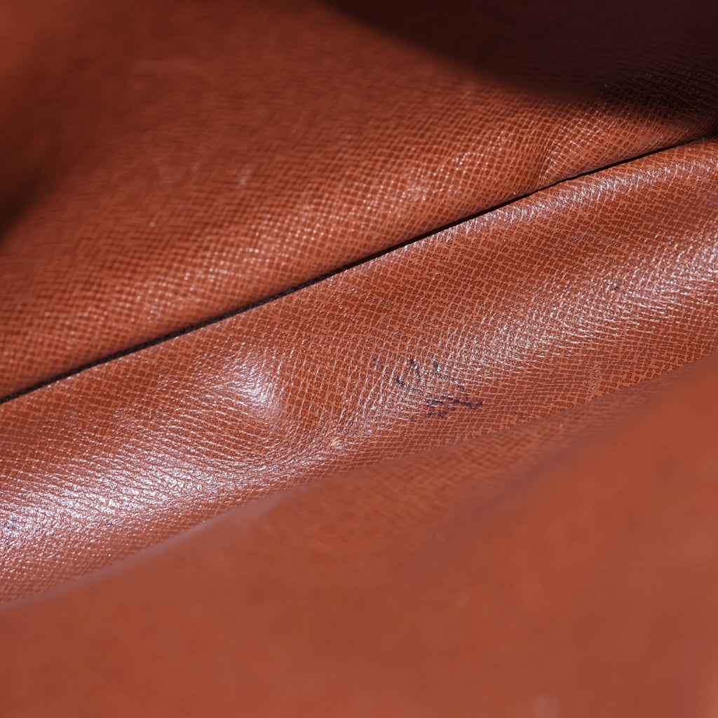 LOUIS VUITTON(ルイヴィトン) モノグラム サンジェルマン24 ショルダーバッグ ブラウン レザー×PVC M51210 ゴールド金具 レディース