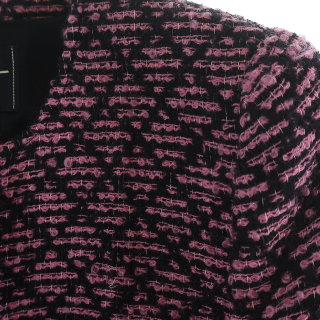 CHANEL(シャネル) ヴィンテージチェック柄 ココボタンツイードウールジャケット ピンク #40 P05312V04280 レディース