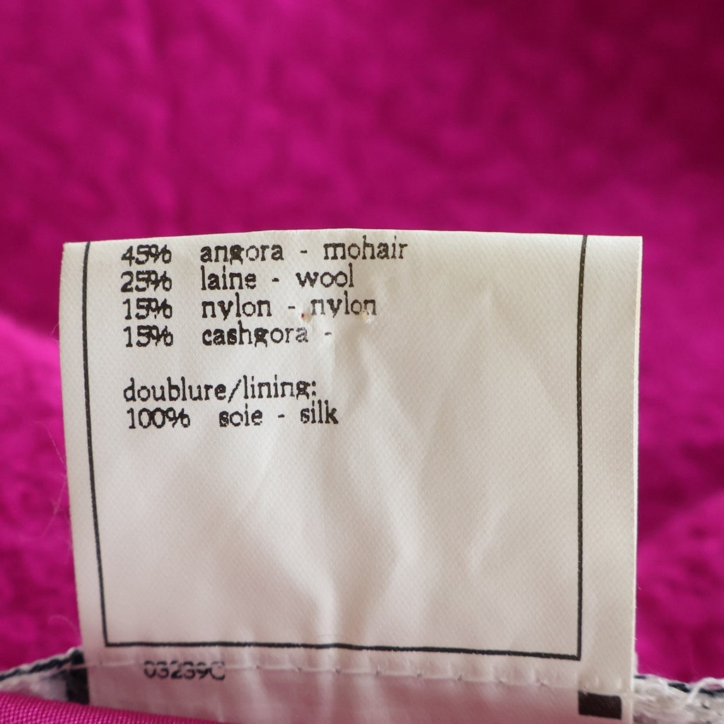CHANEL(シャネル) ヴィンテージココボタン ウールツイードジャケット ショッキングピンク #40 P05767V04424 レディース