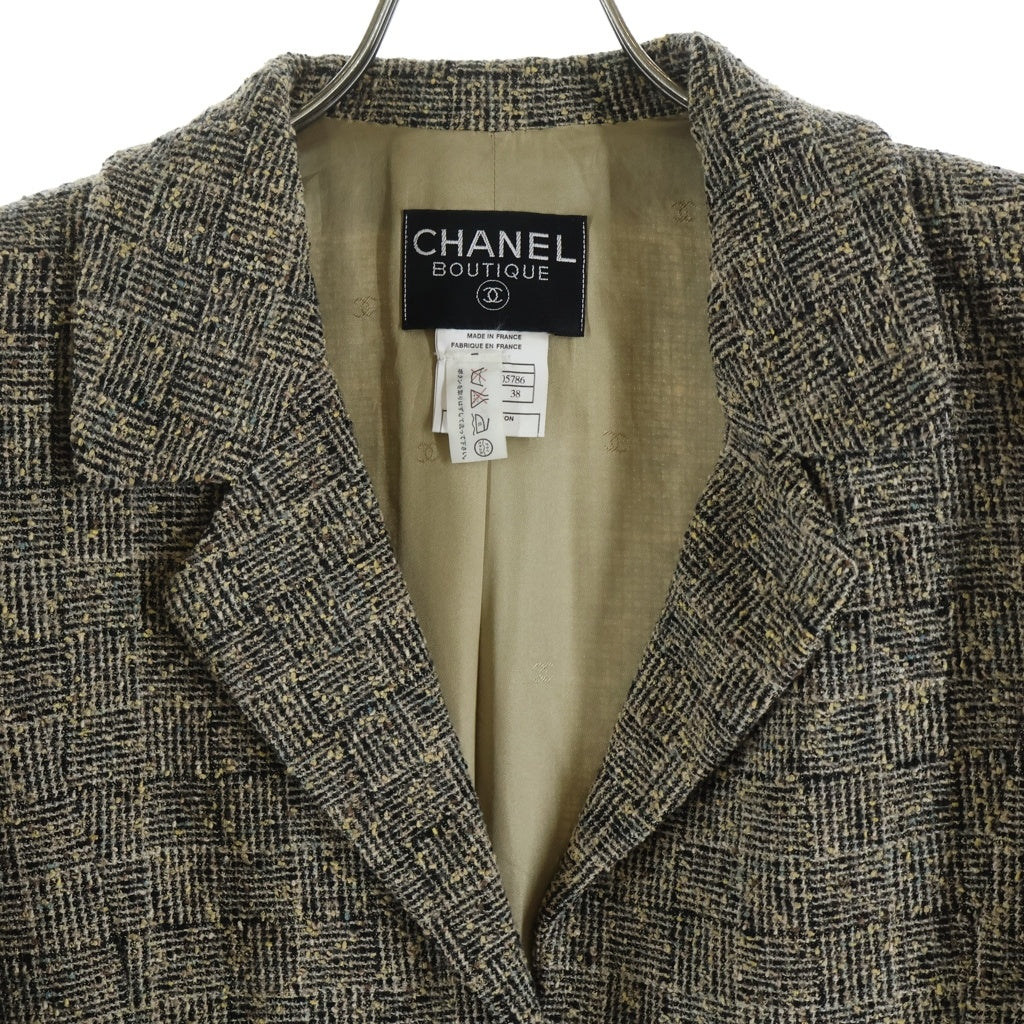 CHANEL(シャネル) ヴィンテージ1Bウールテーラードジャケット ベージュ #37 P09168V05786 レディース