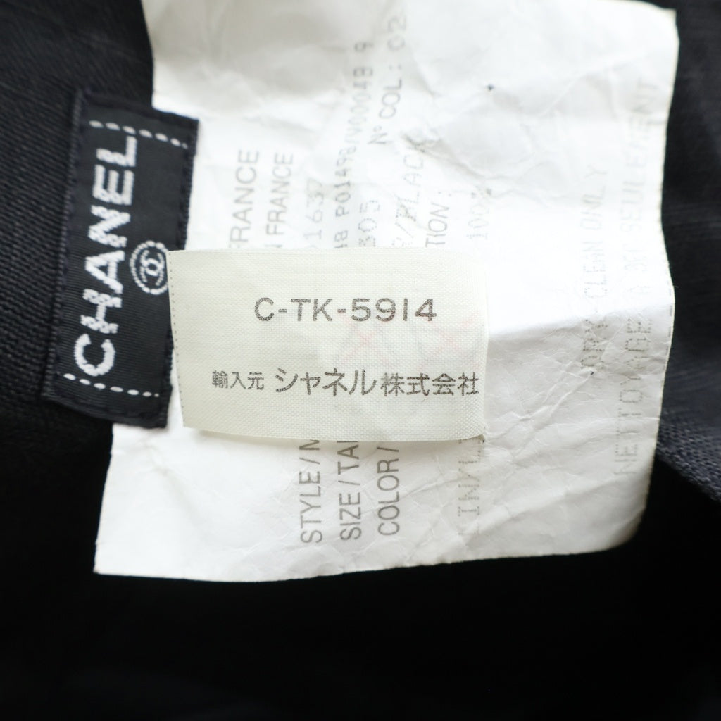 CHANEL(シャネル) ヴィンテージココボタンひざ丈スカート ブラック #40 P01498V00489 レディース