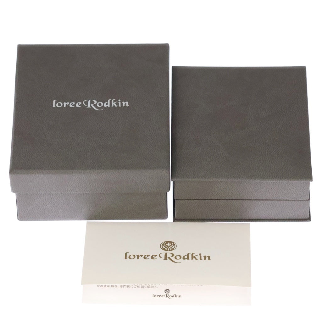 Loree Rodkin(ローリーロドキン) LAVA STONE ラヴァストーン ブレスレット クロスチャーム 18K ゴールド ブラック