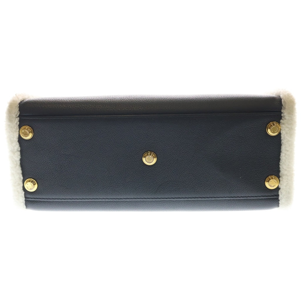 LOUIS VUITTON(ルイヴィトン) オンマイサイド MM ノワール シアリング モノグラム レザー 2WAY ハンド ショルダーバッグ ゴールド金具 ブラック M58908 レディース