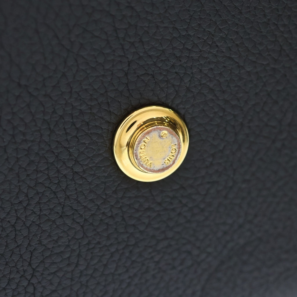 LOUIS VUITTON(ルイヴィトン) オンマイサイド MM ノワール シアリング モノグラム レザー 2WAY ハンド ショルダーバッグ ゴールド金具 ブラック M58908 レディース