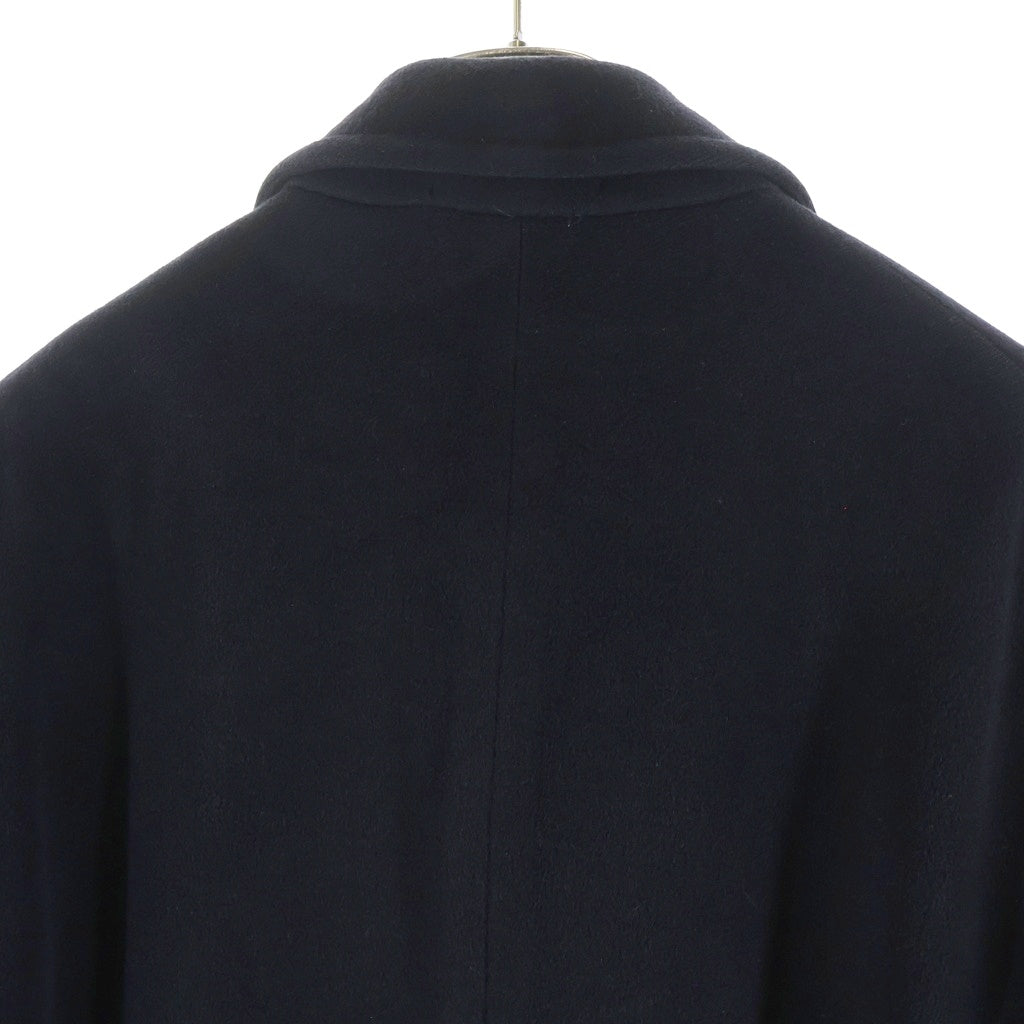 PRADA(プラダ) 90-00s ダブルブレスト ウールチェスターコート ロングコート ネイビー