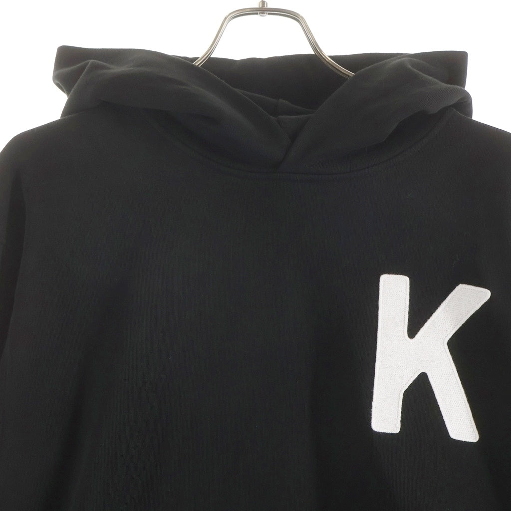 KENZO(ケンゾー) ロゴ 刺繍 プルオーバー スウェット パーカー フーディー ブラック FE55SW1904MF