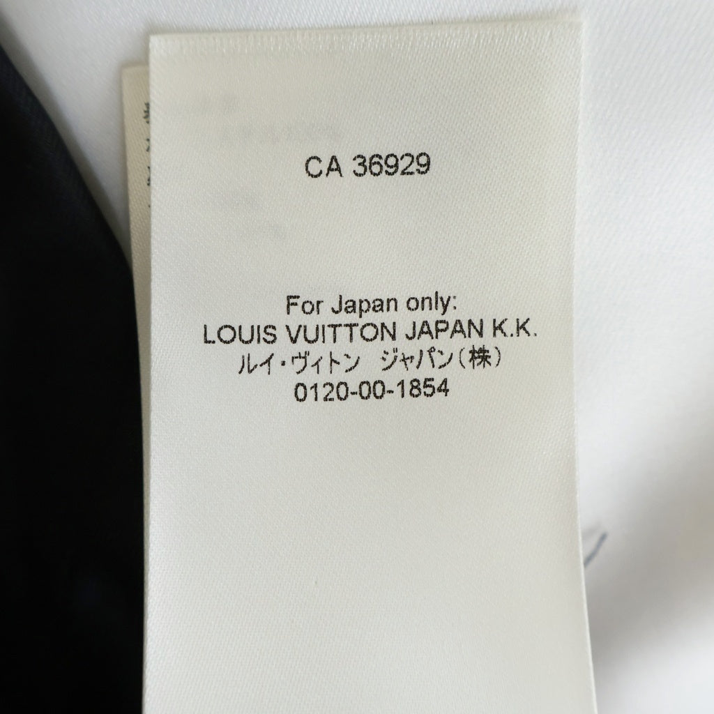 LOUIS VUITTON(ルイヴィトン) 24AW LV ウエスタン バイカラー サテン ボンバージャケット ブルゾン ホワイト/ブラック RM242M MDM HRB75E