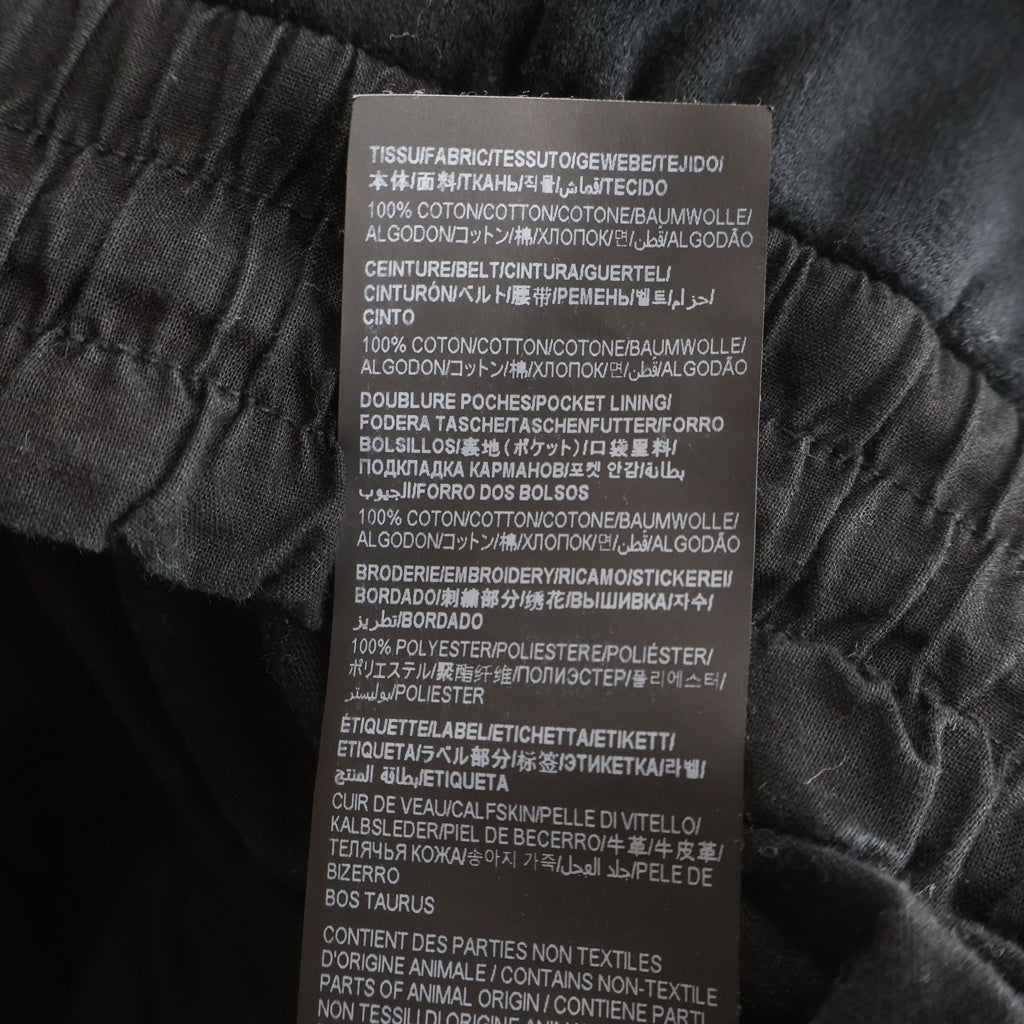 SAINT LAURENT PARIS(サンローランパリ) 23SS ロゴ刺繍 スウェット ショート ハーフ パンツ ショーツ ブラック 732762