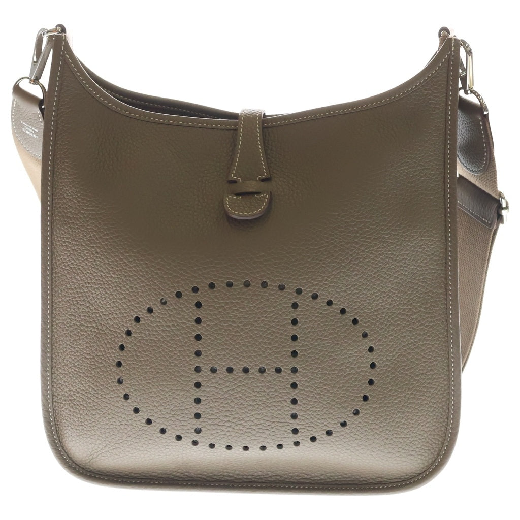 HERMES(エルメス) エブリンPM トリヨンクレマンス シルバー金具 ショルダーバッグ B刻印 エトゥープ レディース