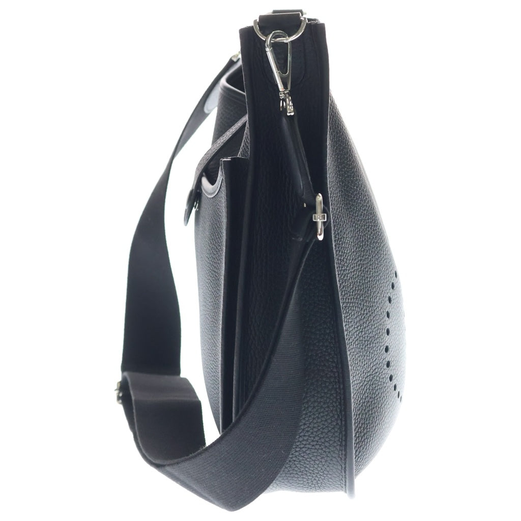 HERMES(エルメス) エブリンPM トリヨンクレマンス シルバー金具 ショルダーバッグ K刻印 ノワール ブラック レディース