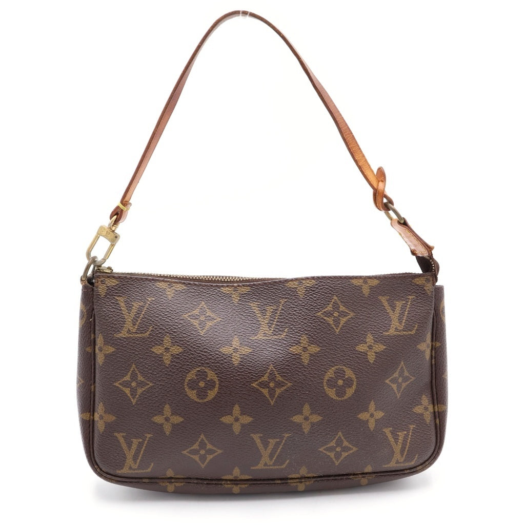 LOUIS VUITTON(ルイヴィトン) ポシェットアクセソワール ポーチ モノグラム PVC レザー ブラウン M51980 レディース