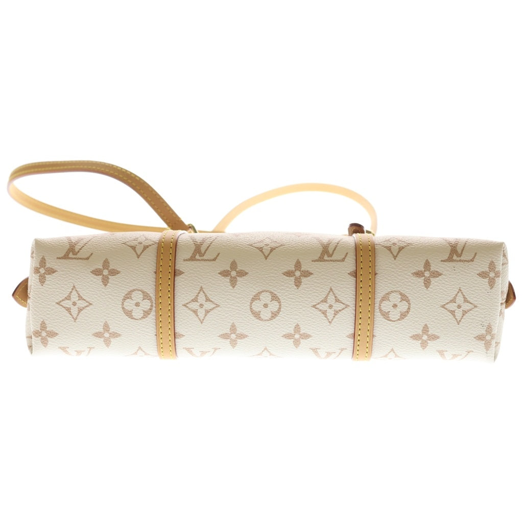 LOUIS VUITTON(ルイヴィトン) モノグラム・デュンヌ キャンバス スクワイア ハンドバッグ ホワイト×ベージュ レザー×PVC EW M2A457 ゴールド金具 レディース
