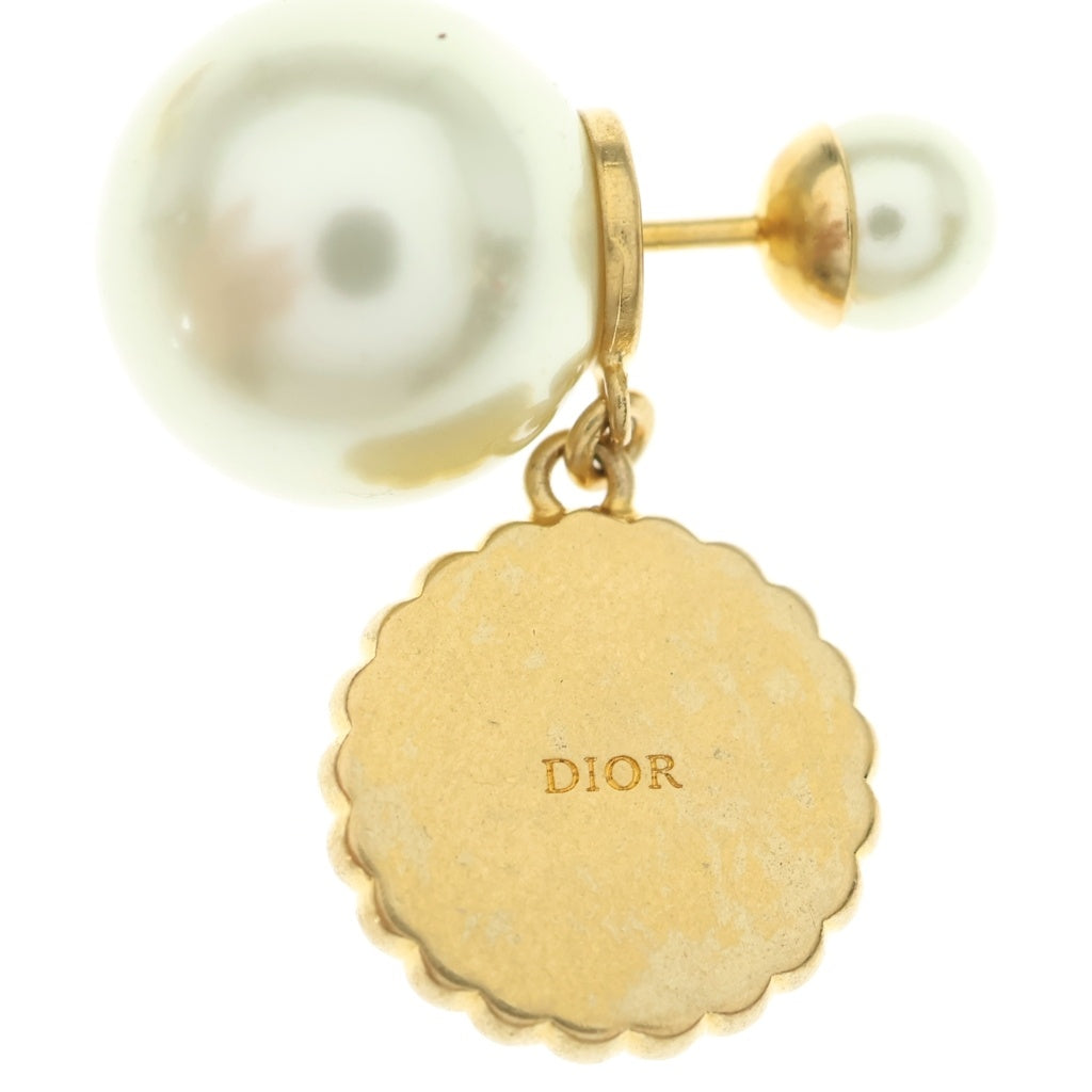 DIOR(ディオール) PETIT CDロゴ ラインストーン トライバル イヤリング パール ピンク E3070WOMCY04PU ゴールド金具 レディース