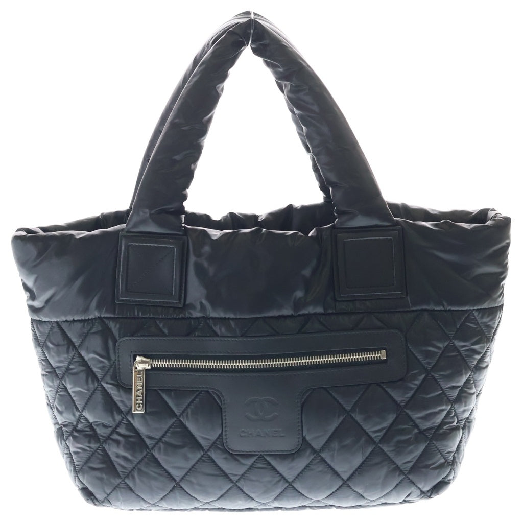 CHANEL(シャネル) コココクーン トートバッグPM ハンドバッグ ブラック ナイロン レディース