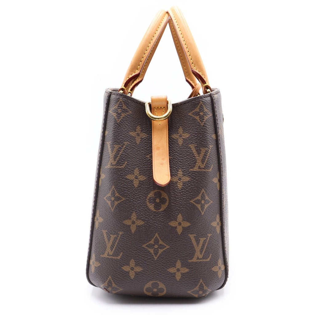 LOUIS VUITTON(ルイヴィトン) モノグラム モンテーニュBB PVC レザー 2WAY ハンドバッグ ショルダーバッグ ブラウン M41055 レディース