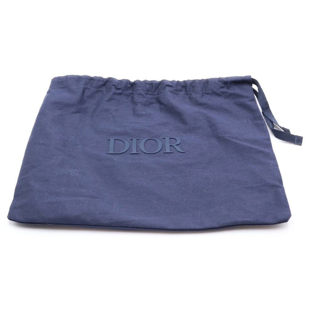 Christian Dior(クリスチャンディオール) CDダイヤモンド ショルダーバッグ グレー レザー 2ESBC119DCO シルバー金具 レディース