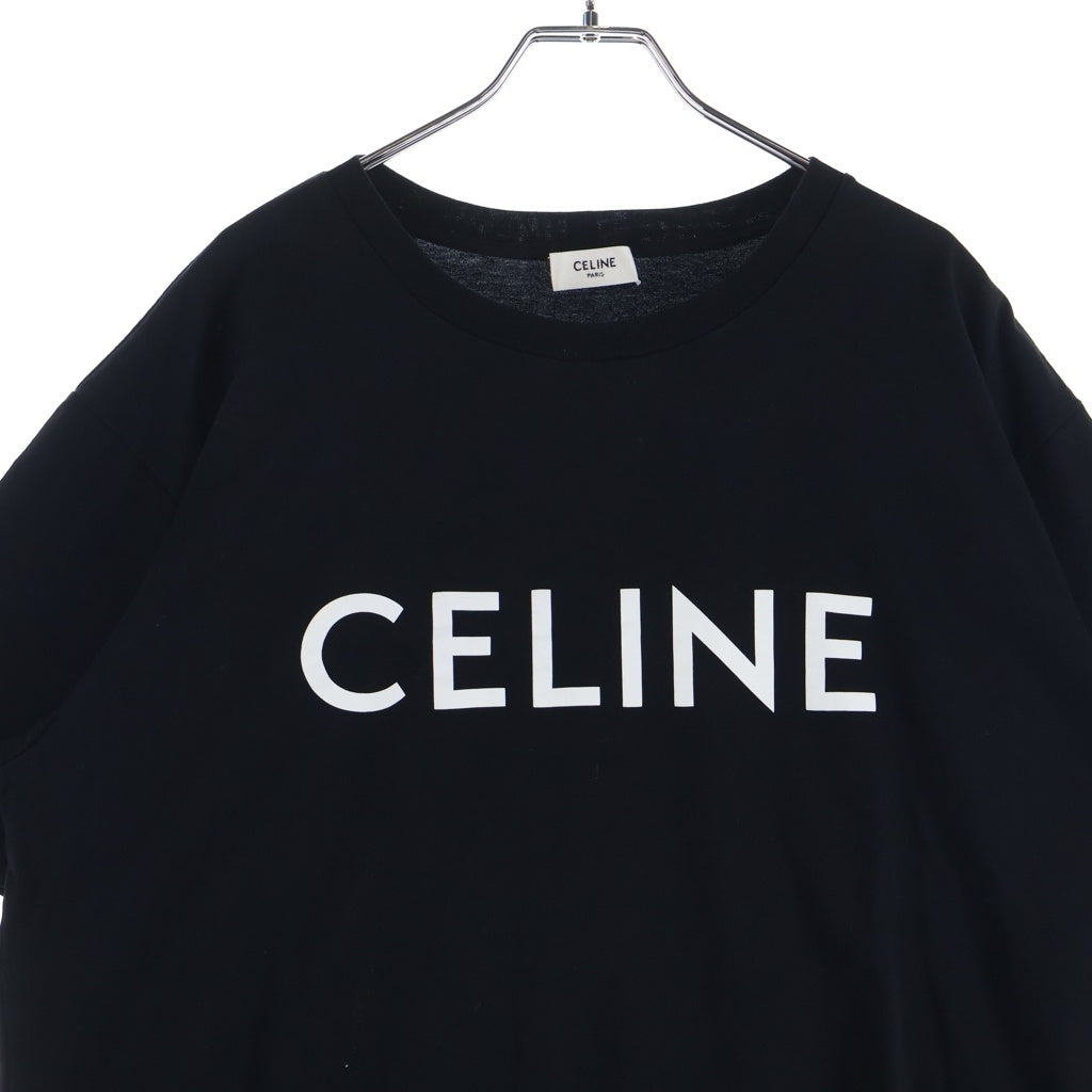 CELINE(セリーヌ) ■ルーズ Tシャツ 黒 コットン #L 2X681671Q