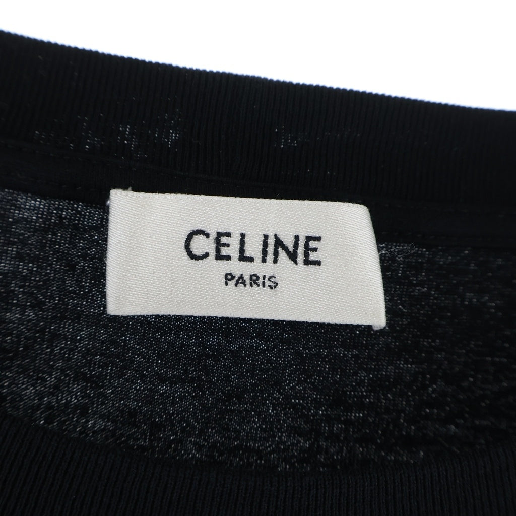CELINE(セリーヌ) ■ルーズ Tシャツ 黒 コットン #L 2X681671Q