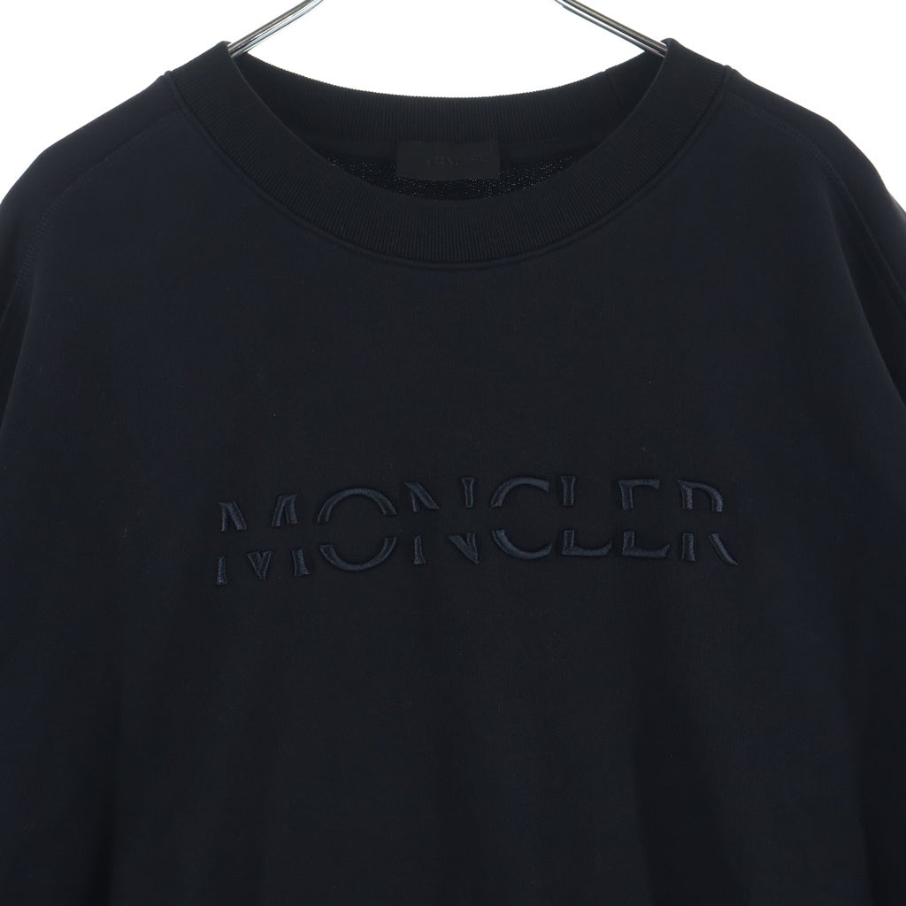 MONCLER(モンクレール) ■アイコンワッペン付きクルーネック スウェット 黒 コットン H20918G00010809KR ICタイプ