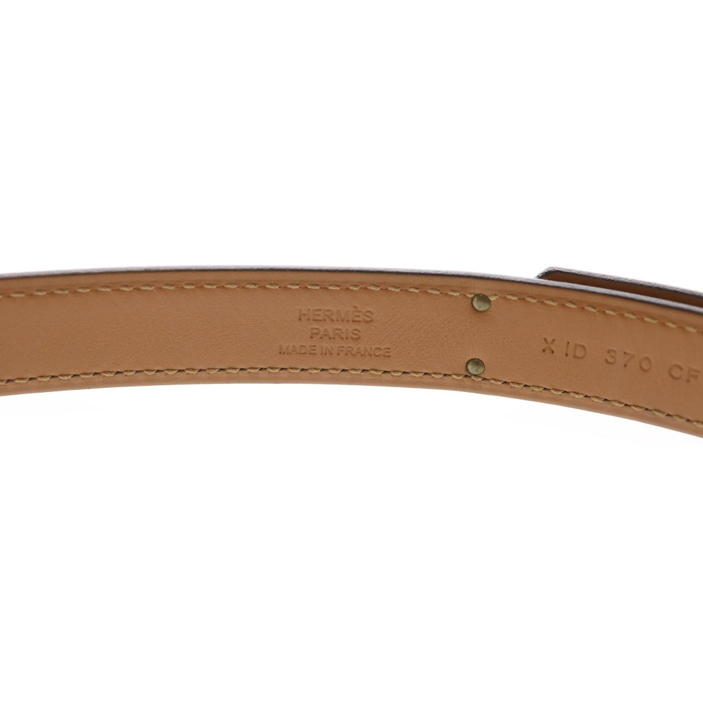 HERMES(エルメス) ケリーベルト ゴールド ブラウン エプソン X刻印 ゴールド金具 レディース