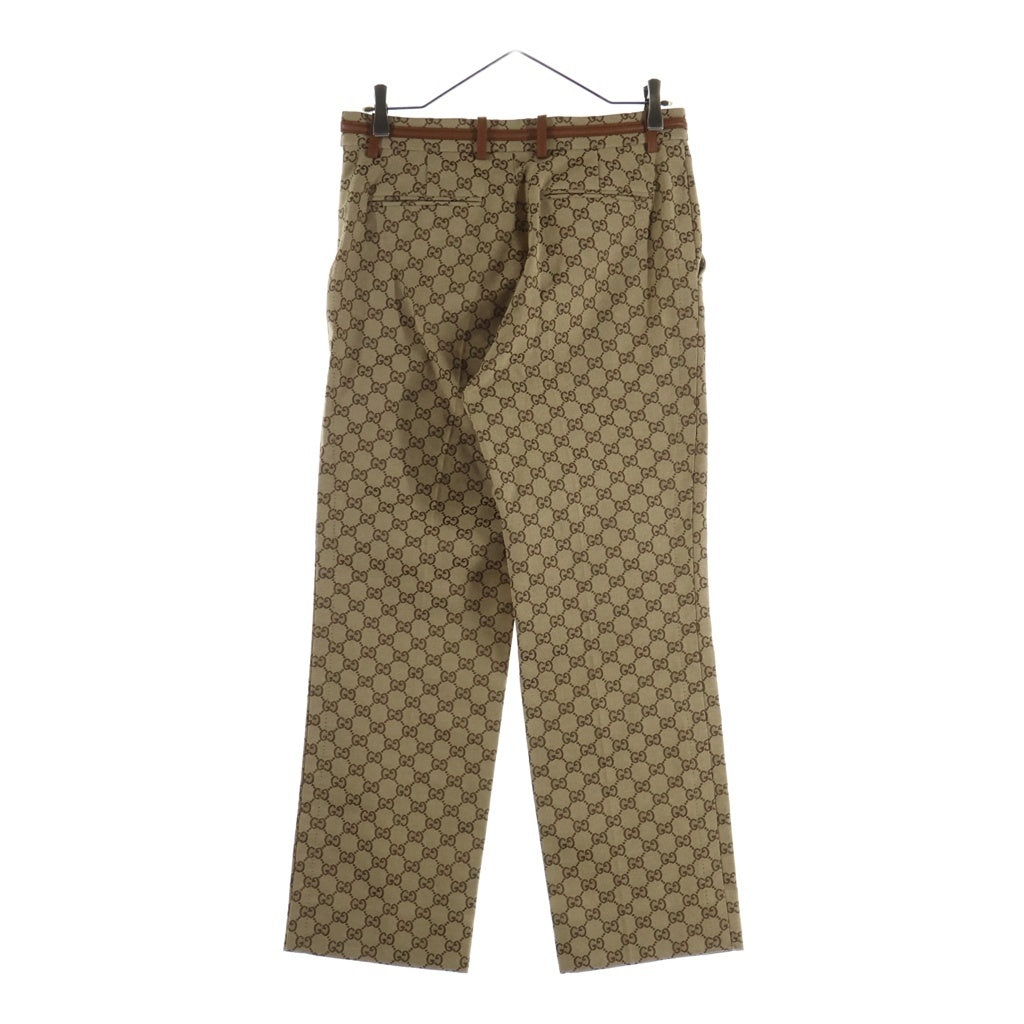 GUCCI(グッチ) GG CHINO PANTS GG総柄ロゴ チノパンツ ロングパンツ スラックス ジャカード ホースビット ポリエステル 820466 Z8BZK レディース