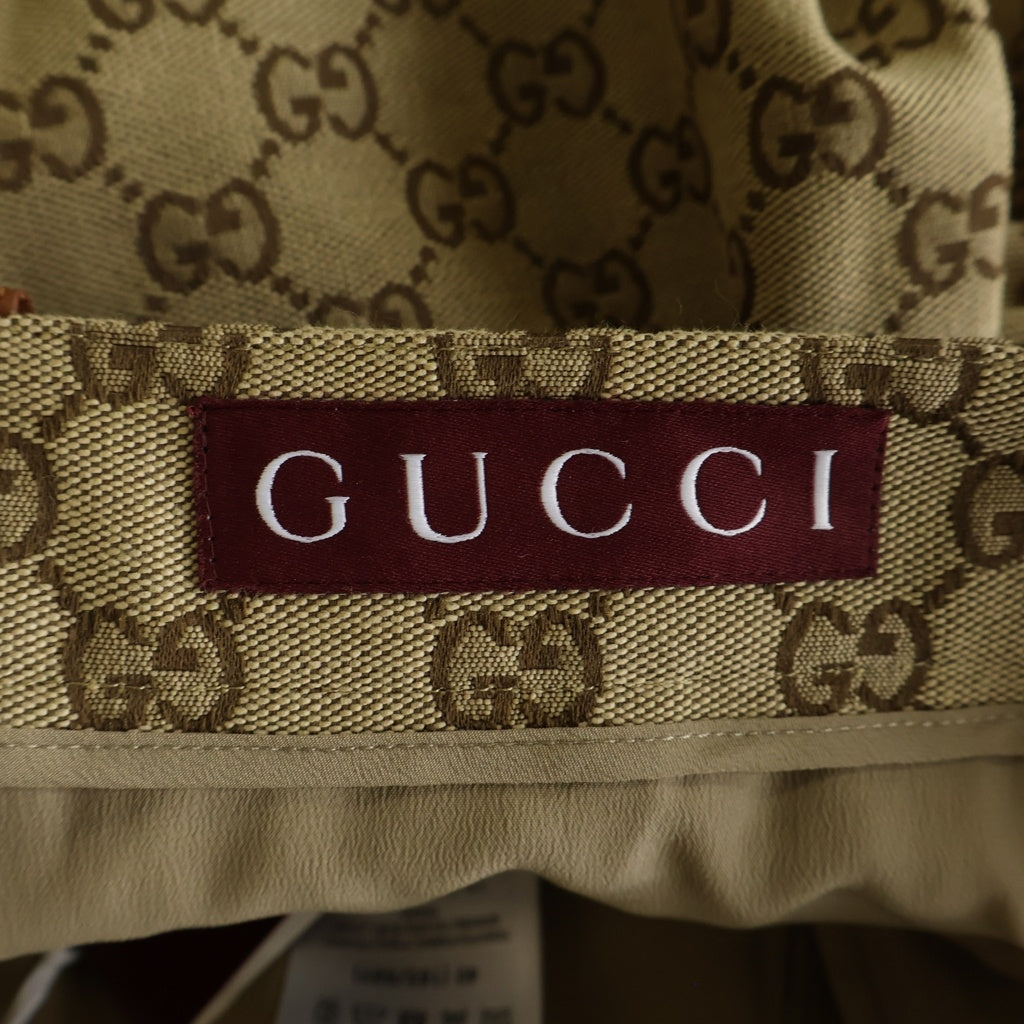 GUCCI(グッチ) GG CHINO PANTS GG総柄ロゴ チノパンツ ロングパンツ スラックス ジャカード ホースビット ポリエステル 820466 Z8BZK レディース