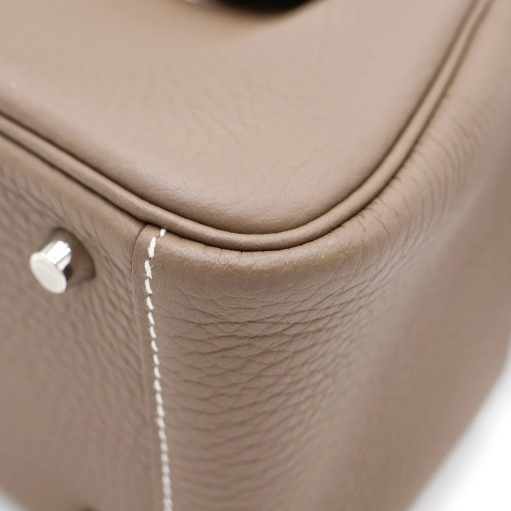 HERMES(エルメス) ミニリンディ エトゥープ ショルダーバッグ ミニバッグ グレージュ トリヨンクレマンス B刻印 シルバー金具 レディース