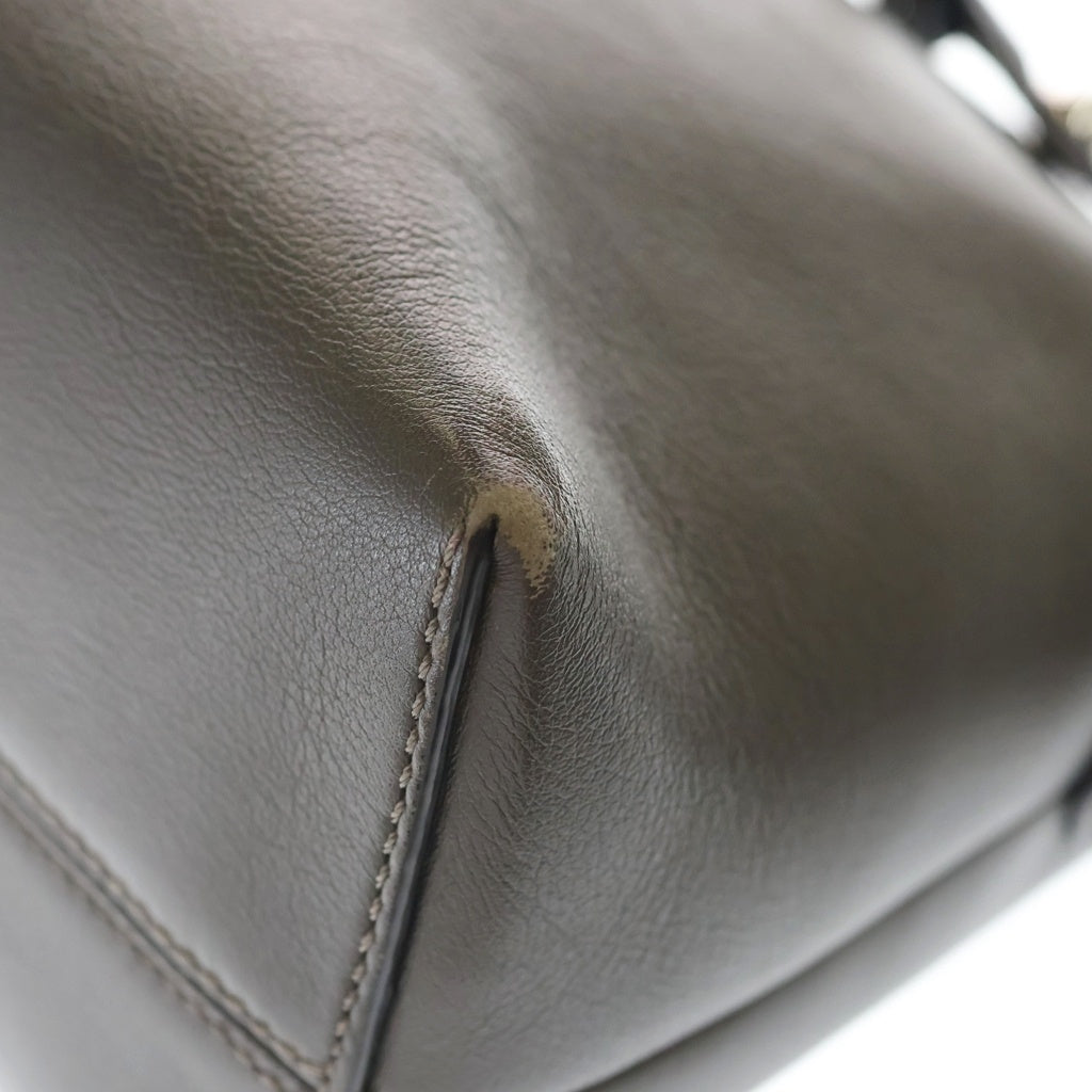 FENDI(フェンディ) バイザウェイ 2WAYバッグ ショルダーバッグ グレージュ レザー シルバー金具 レディース