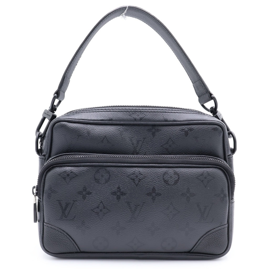 LOUIS VUITTON(ルイヴィトン) モノグラム ミッドナイト ナイル PVC レザー 2WAY ハンドバッグ ショルダーバッグ ICタイプ ブラック M26783 レディース