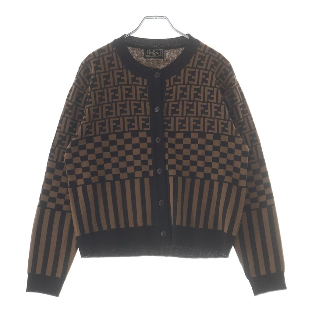 FENDI(フェンディ) ズッカ柄 カーディガン ブラウン #24 レディース