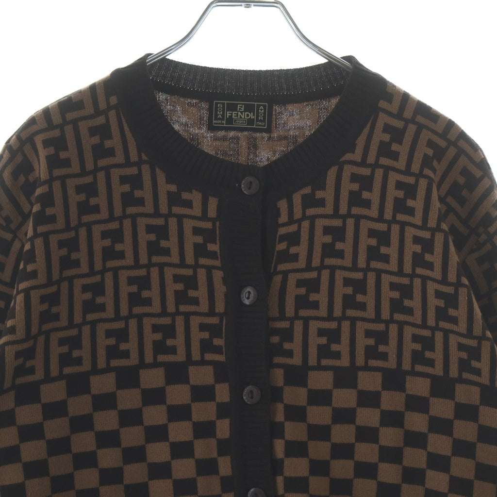 FENDI(フェンディ) ズッカ柄 カーディガン ブラウン #24 レディース