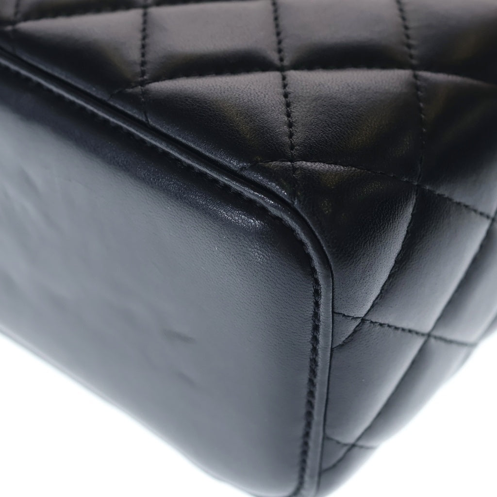 CHANEL(シャネル) マトラッセ バニティ チェーンショルダーバッグ ミニバッグ ブラック ラムスキン AP1341 ゴールド金具 レディース