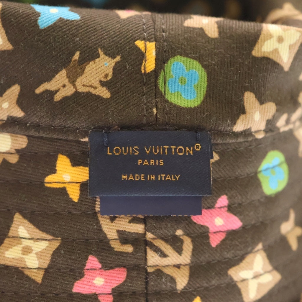 LOUIS VUITTON(ルイヴィトン) モノグラム クラギー リバーシブル マルチカラー バケットハット 帽子 ブラウン M7466L