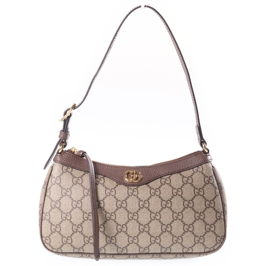 GUCCI(グッチ) オフィディア スモール GGスプリーム PVC レザー ミニショルダーバッグ ハンドバッグ ベージュ 735145 レディース
